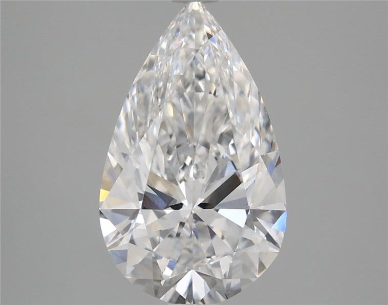 3.46 Carat Pear Shaped, Ideal Cut, E Color, VS1 Clarity, IGI Certified Lab Grown Diamond