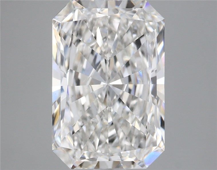 5.21 Carat Radiant Shaped, Excellent Cut, F Color, VS1 Clarity, IGI Certified Lab Grown Diamond