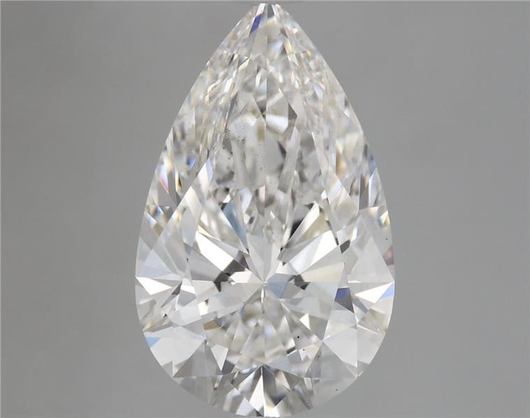 5.24 Carat Pear Shaped, Ideal Cut, E Color, VS2 Clarity, IGI Certified Lab Grown Diamond