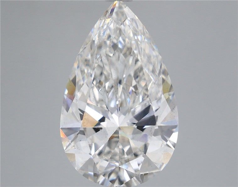 5.12 Carat Pear Shaped, Ideal Cut, F Color, VS2 Clarity, IGI Certified Lab Grown Diamond
