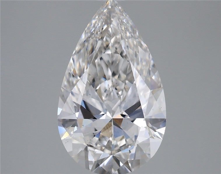 3.10 Carat Pear Shaped, Ideal Cut, F Color, VS2 Clarity, IGI Certified Lab Grown Diamond