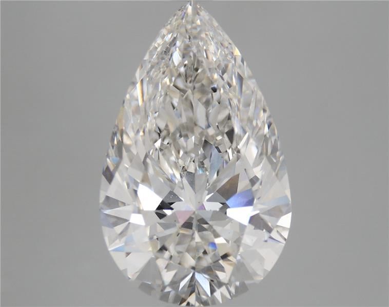5.28 Carat Pear Shaped, Ideal Cut, F Color, VS1 Clarity, IGI Certified Lab Grown Diamond