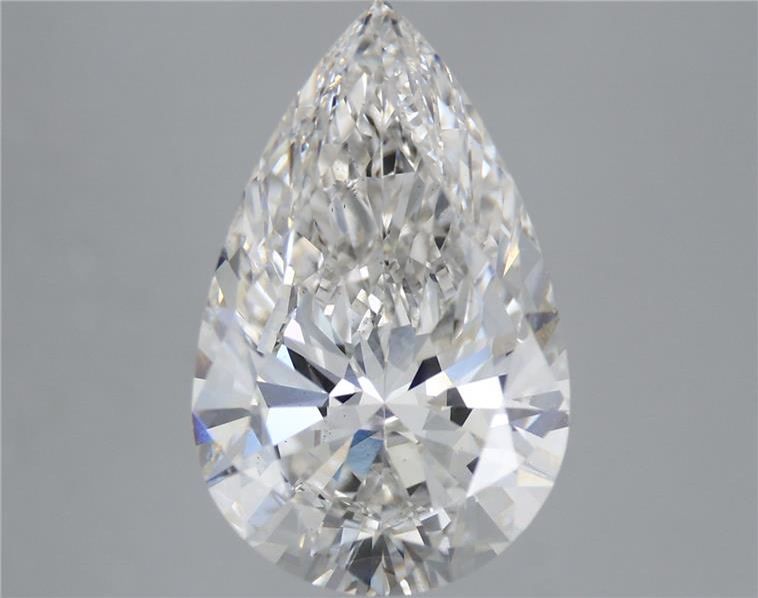 5.31 Carat Pear Shaped, Excellent Cut, F Color, VS2 Clarity, IGI Certified Lab Grown Diamond