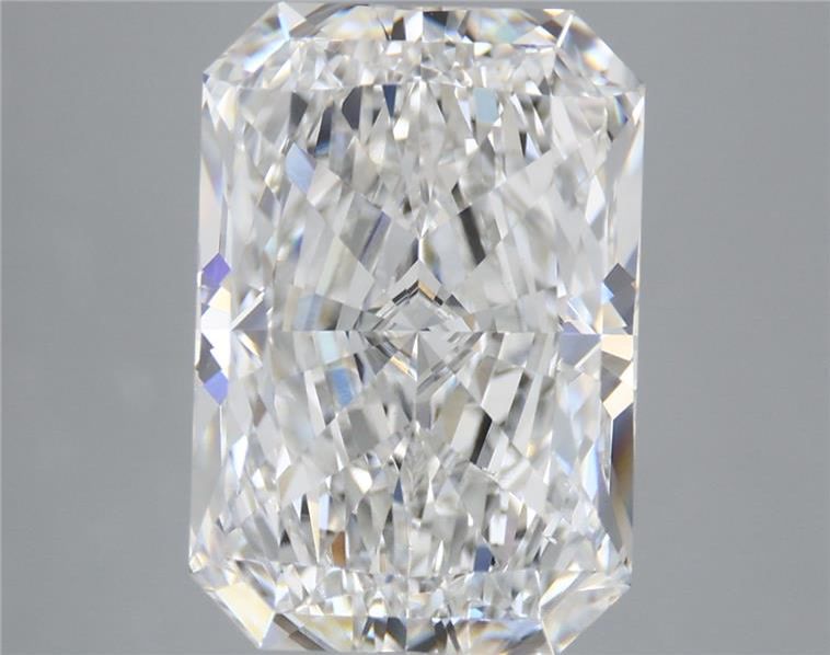 5.58 Carat Radiant Shaped, Excellent Cut, F Color, VS1 Clarity, IGI Certified Lab Grown Diamond