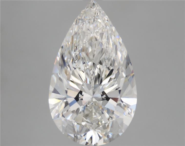 5.84 Carat Pear Shaped, Ideal Cut, F Color, VS1 Clarity, IGI Certified Lab Grown Diamond