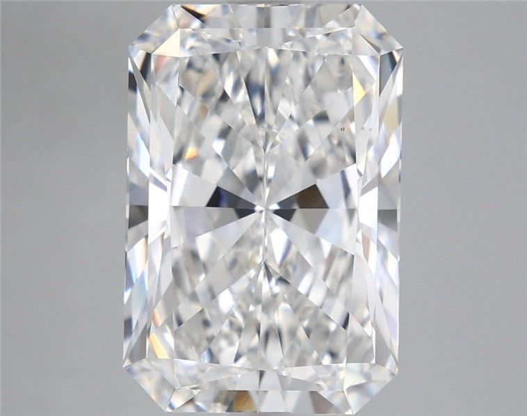 5.41 Carat Radiant Shaped, Excellent Cut, F Color, VS1 Clarity, IGI Certified Lab Grown Diamond