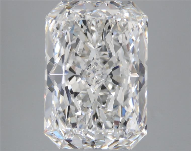 5.19 Carat Radiant Shaped, Ideal Cut, F Color, VS2 Clarity, IGI Certified Lab Grown Diamond