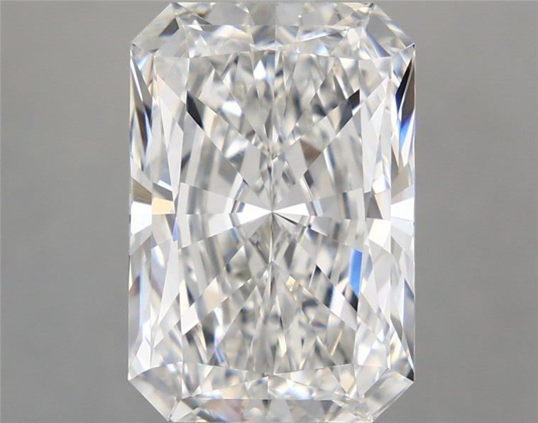 5.07 Carat Radiant Shaped, Excellent Cut, F Color, VVS2 Clarity, IGI Certified Lab Grown Diamond