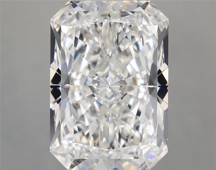 5.18 Carat Radiant Shaped, Ideal Cut, F Color, VVS2 Clarity, IGI Certified Lab Grown Diamond