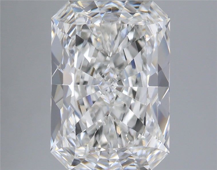 5.22 Carat Radiant Shaped, Ideal Cut, F Color, VS1 Clarity, IGI Certified Lab Grown Diamond