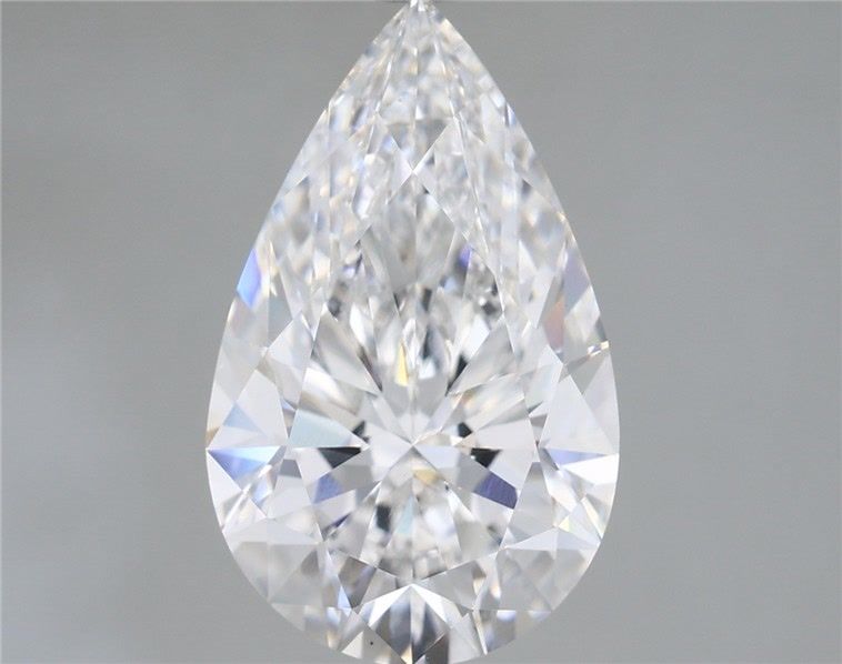 5.31 Carat Pear Shaped, Ideal Cut, E Color, VS1 Clarity, IGI Certified Lab Grown Diamond