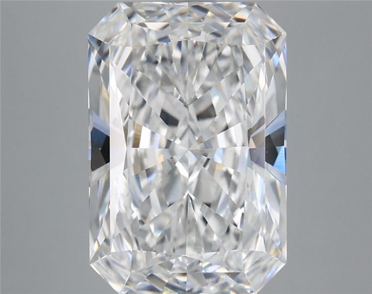 5.10 Carat Radiant Shaped, Ideal Cut, E Color, VS1 Clarity, IGI Certified Lab Grown Diamond