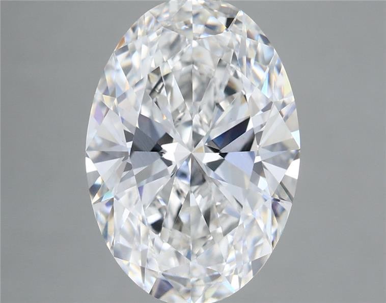 5.58 Carat Oval Shaped, Ideal Cut, E Color, VVS2 Clarity, IGI Certified Lab Grown Diamond