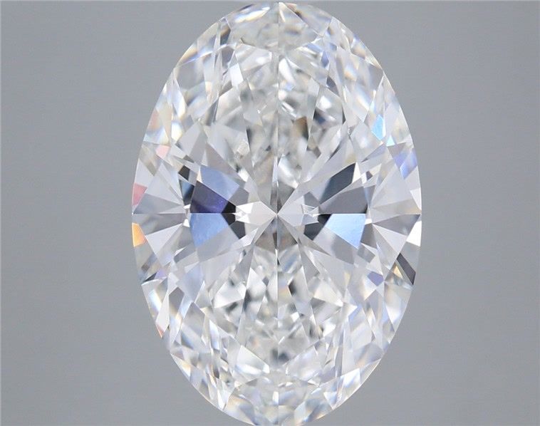 5.57 Carat Oval Shaped, Ideal Cut, E Color, VVS2 Clarity, IGI Certified Lab Grown Diamond