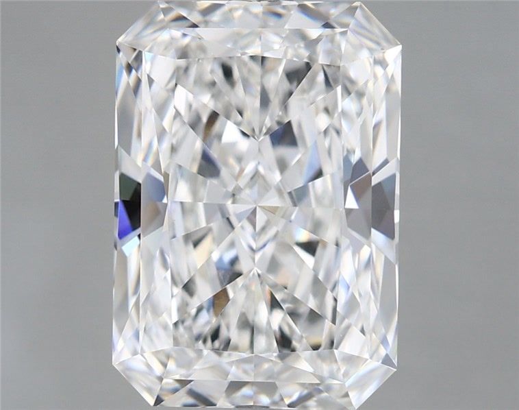 5.54 Carat Radiant Shaped, Excellent Cut, F Color, VVS2 Clarity, IGI Certified Lab Grown Diamond