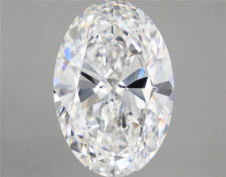 5.58 Carat Oval Shaped, Ideal Cut, E Color, VVS2 Clarity, IGI Certified Lab Grown Diamond