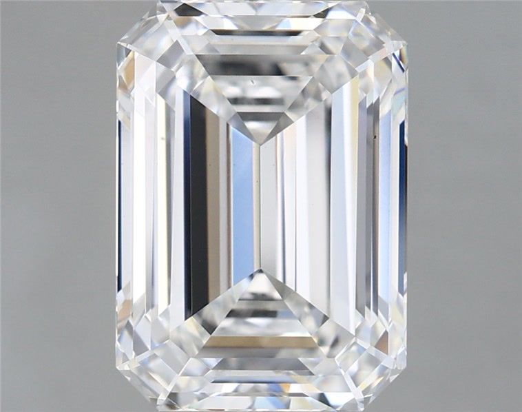 5.58 Carat Emerald Shaped, Ideal Cut, E Color, VS1 Clarity, IGI Certified Lab Grown Diamond