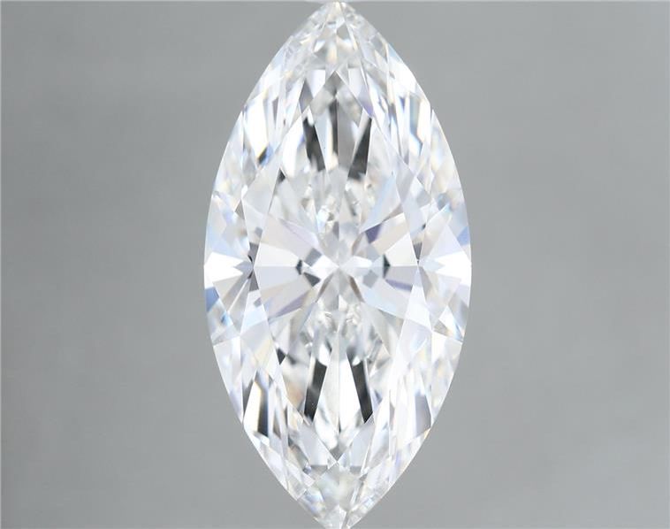 6.08 Carat Marquise Shaped, Ideal Cut, F Color, VS1 Clarity, IGI Certified Lab Grown Diamond