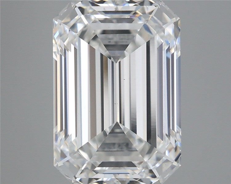 5.63 Carat Emerald Shaped, Ideal Cut, F Color, VS1 Clarity, IGI Certified Lab Grown Diamond