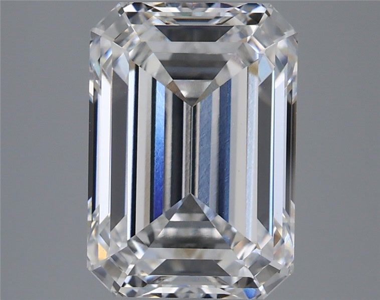 5.57 Carat Emerald Shaped, Ideal Cut, E Color, VS1 Clarity, IGI Certified Lab Grown Diamond