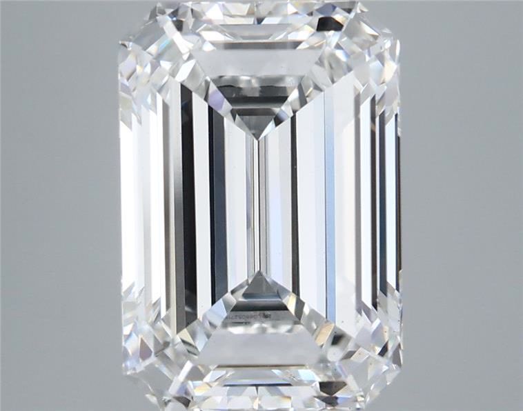 5.56 Carat Emerald Shaped, Ideal Cut, E Color, VS2 Clarity, IGI Certified Lab Grown Diamond