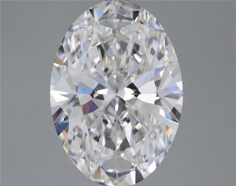 5.57 Carat Oval Shaped, Ideal Cut, E Color, VVS2 Clarity, IGI Certified Lab Grown Diamond
