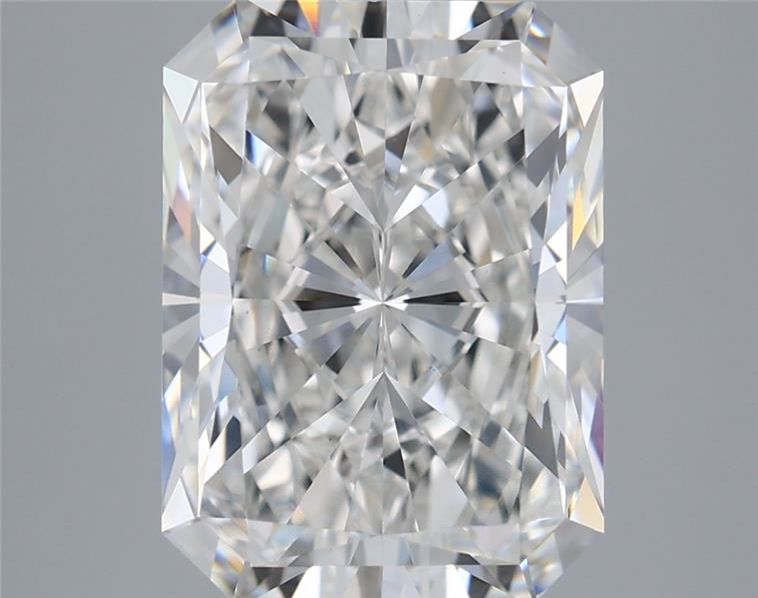 5.68 Carat Radiant Shaped, Ideal Cut, F Color, VS2 Clarity, IGI Certified Lab Grown Diamond