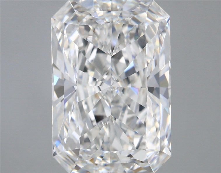 5.33 Carat Radiant Shaped, Excellent Cut, F Color, VVS2 Clarity, IGI Certified Lab Grown Diamond
