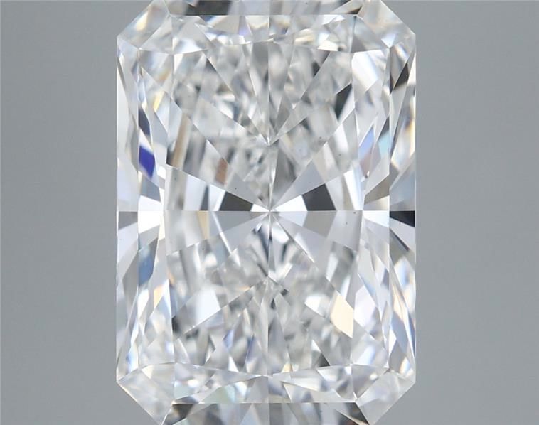 5.33 Carat Radiant Shaped, Ideal Cut, F Color, VS1 Clarity, IGI Certified Lab Grown Diamond
