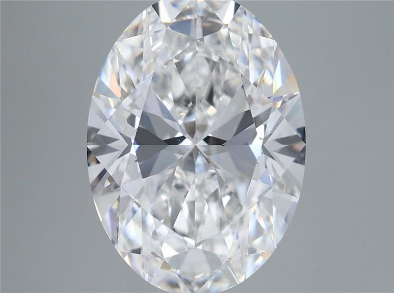 5.57 Carat Oval Shaped, Ideal Cut, E Color, VVS2 Clarity, IGI Certified Lab Grown Diamond