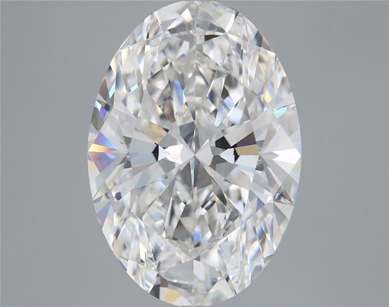 5.57 Carat Oval Shaped, Ideal Cut, F Color, VVS2 Clarity, IGI Certified Lab Grown Diamond
