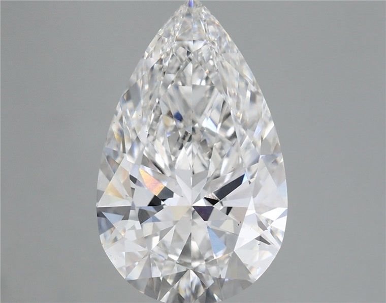5.95 Carat Pear Shaped, Ideal Cut, F Color, VS1 Clarity, IGI Certified Lab Grown Diamond