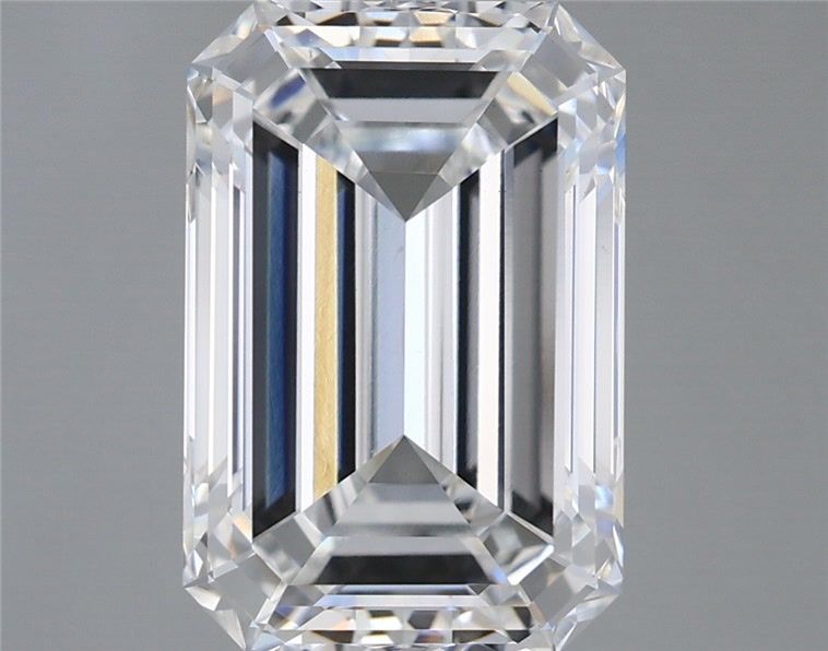 5.78 Carat Emerald Shaped, Ideal Cut, E Color, VS1 Clarity, IGI Certified Lab Grown Diamond