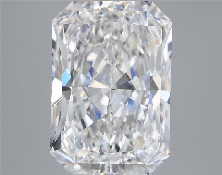 5.34 Carat Radiant Shaped, Ideal Cut, E Color, VS1 Clarity, IGI Certified Lab Grown Diamond