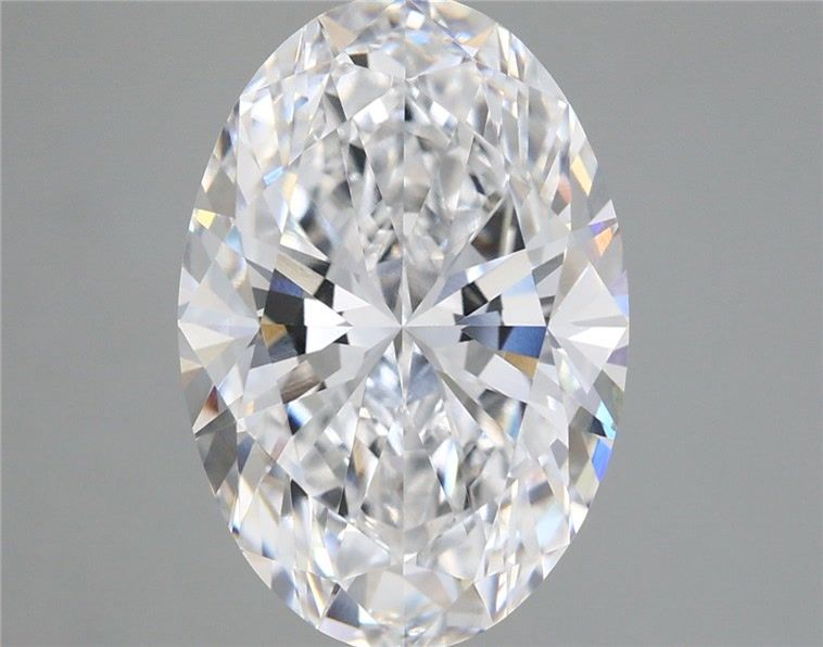 5.56 Carat Oval Shaped, Ideal Cut, E Color, VS1 Clarity, IGI Certified Lab Grown Diamond