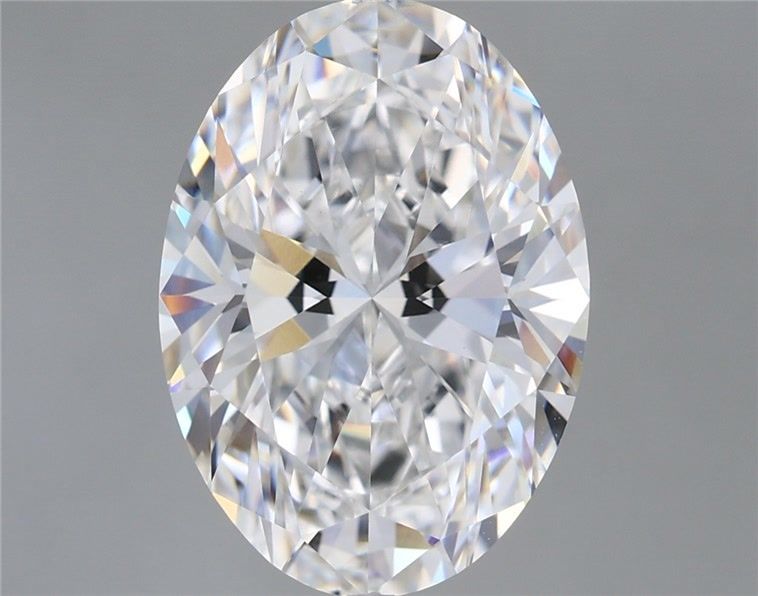 5.59 Carat Oval Shaped, Ideal Cut, E Color, VVS2 Clarity, IGI Certified Lab Grown Diamond