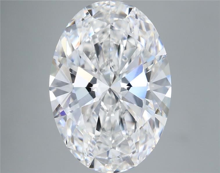 5.56 Carat Oval Shaped, Ideal Cut, E Color, VVS2 Clarity, IGI Certified Lab Grown Diamond
