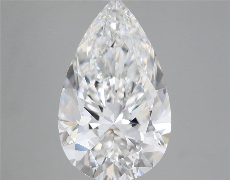 5.41 Carat Pear Shaped, Ideal Cut, F Color, VS1 Clarity, IGI Certified Lab Grown Diamond