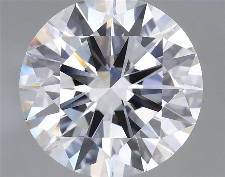 5.59 Carat Round Shaped, Excellent Cut, E Color, VVS2 Clarity, IGI Certified Lab Grown Diamond