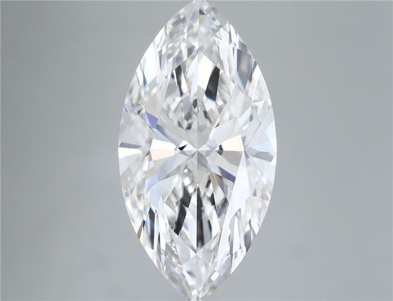 5.29 Carat Marquise Shaped, Ideal Cut, F Color, VS1 Clarity, IGI Certified Lab Grown Diamond