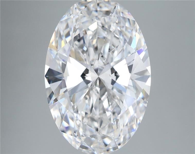 5.57 Carat Oval Shaped, Ideal Cut, E Color, VVS2 Clarity, IGI Certified Lab Grown Diamond