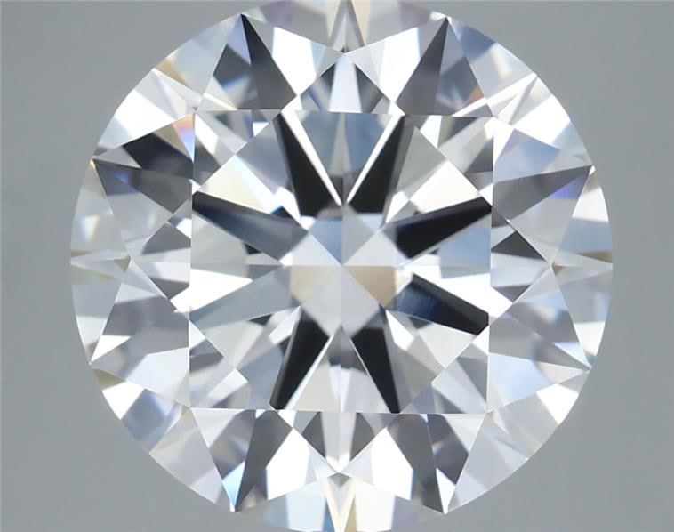 5.42 Carat Round Shaped, Ideal Cut, F Color, VVS2 Clarity, IGI Certified Lab Grown Diamond