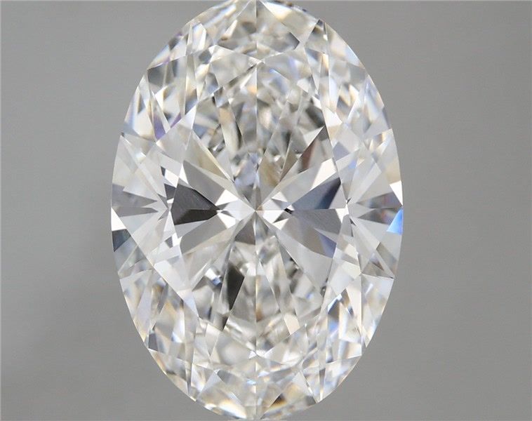 5.58 Carat Oval Shaped, Ideal Cut, F Color, VVS2 Clarity, IGI Certified Lab Grown Diamond