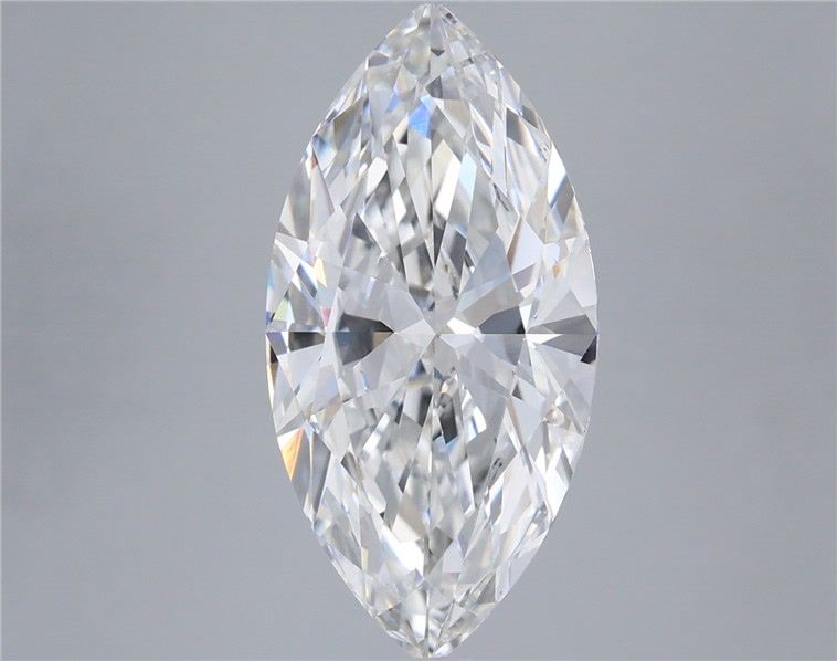 5.08 Carat Marquise Shaped, Excellent Cut, F Color, VVS2 Clarity, IGI Certified Lab Grown Diamond