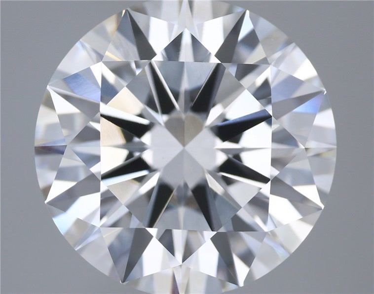 5.55 Carat Round Shaped, Excellent Cut, F Color, VVS2 Clarity, IGI Certified Lab Grown Diamond