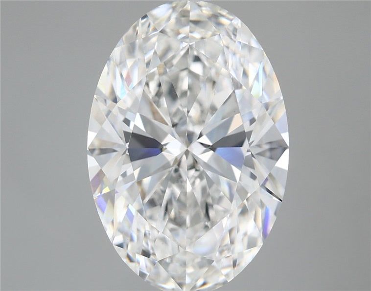 5.57 Carat Oval Shaped, Ideal Cut, E Color, VVS2 Clarity, IGI Certified Lab Grown Diamond