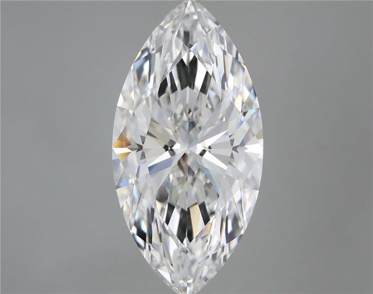 5.58 Carat Marquise Shaped, Ideal Cut, E Color, VVS2 Clarity, IGI Certified Lab Grown Diamond