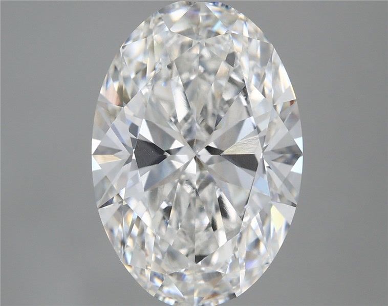 5.59 Carat Oval Shaped, Ideal Cut, E Color, VVS2 Clarity, IGI Certified Lab Grown Diamond