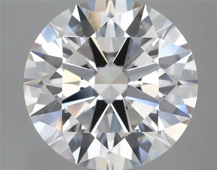 5.59 Carat Round Shaped, Ideal Cut, F Color, VVS2 Clarity, IGI Certified Lab Grown Diamond