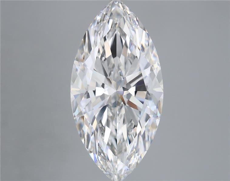 5.86 Carat Marquise Shaped, Ideal Cut, E Color, VVS2 Clarity, IGI Certified Lab Grown Diamond